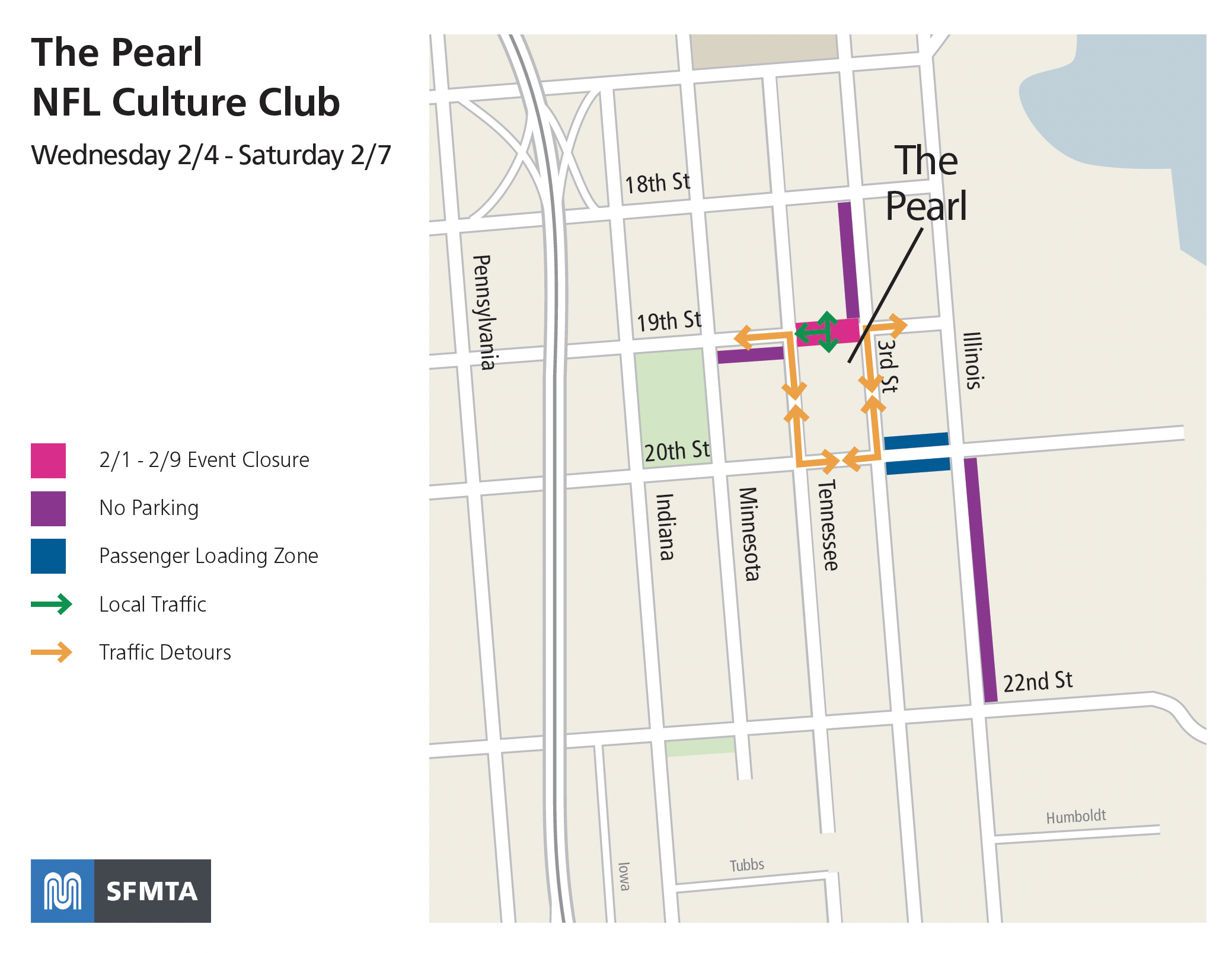 Super Bowl road closures in San Francisco
